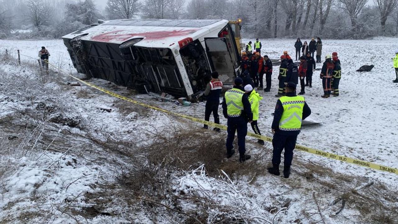6 kişiye mezar olan otobüs kazası böyle görüntülendi