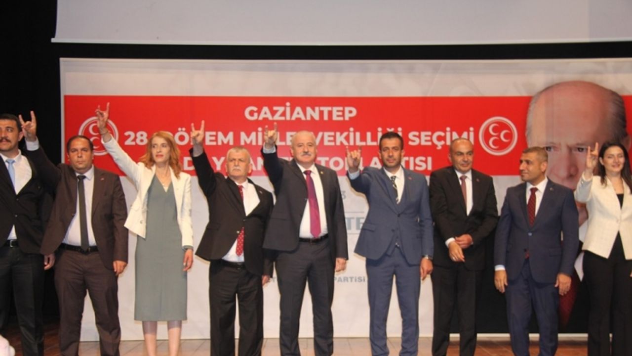 MHP Gaziantep'te milletvekili adaylarını tanıttı