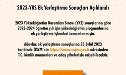 2023-YKS ek tercih sonuçları açıklandı