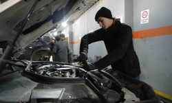 Kar yağışı sonrası kışlık araç bakım yoğunluğu arttı