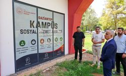 REKTÖR DOĞAN KAMPÜSTEKİ HİZMET MERKEZLERİNİ İNCELEDİ