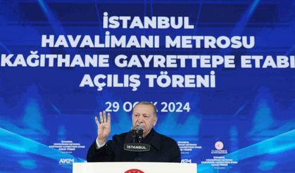 Cumhurbaşkanı Erdoğan: "İstanbul’da tamamlanan raylı sistem uzunluğu 338.5 kilometreye çıkıyor"