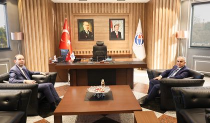 KAYMAKAM UĞURLU REKTÖR DOĞAN’I ZİYARET ETTİ