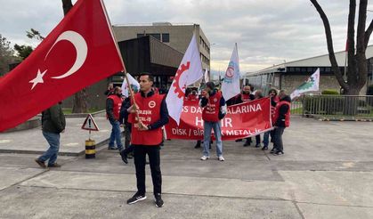 Prysmian işçileri Mudanya'da yürüdü