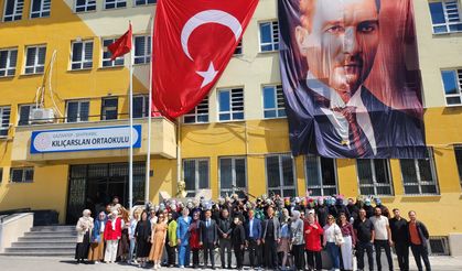 Kılıçarslan Ortaokulu'nda yıl sonu sergisi