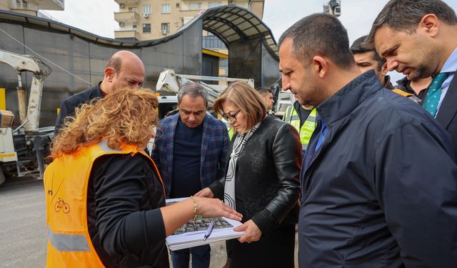 Gaziantep’te Tugay Kavşağı’nda Trafik Rahatlatma Çalışması