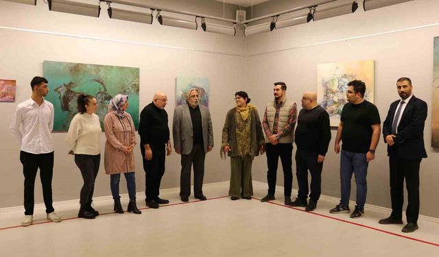 Ressam Cenk Mısırlıoğlu, SANKO Sanat Galerisi'nde sergi açtı