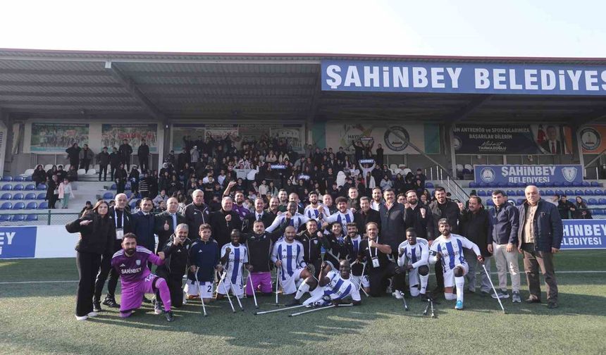 Şahinbey Ampute'den 2-1'lik galibiyet