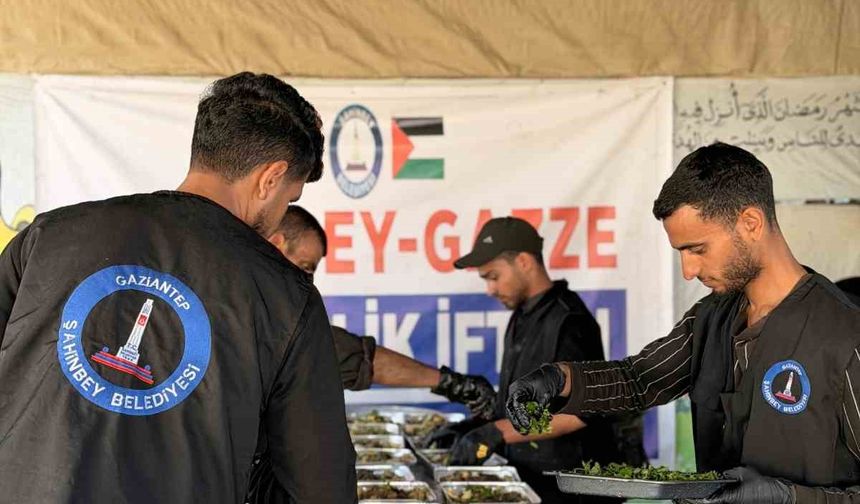 Şahinbey Belediyesi'nden Gazze'de kardeşlik iftarı
