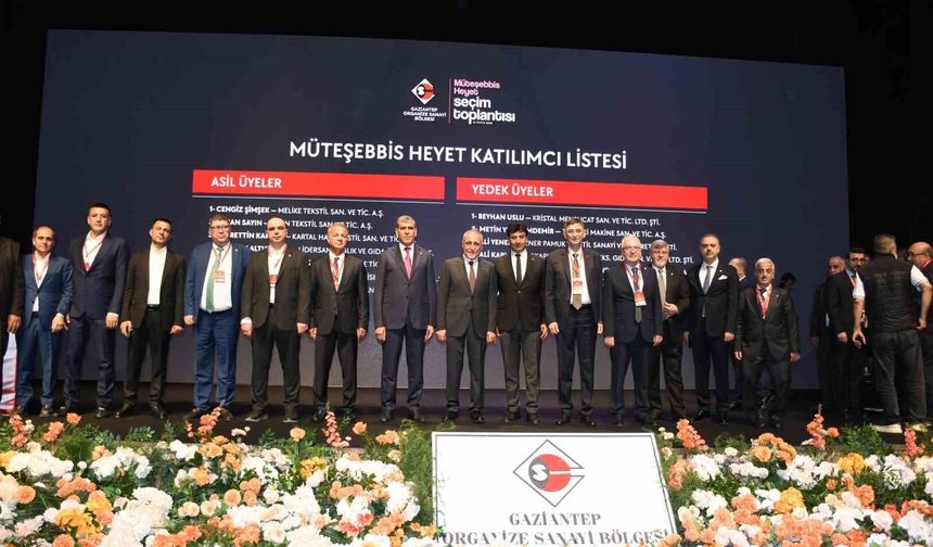 Cengiz Şimşek, oybirliği ile yeniden Gaziantep OSB başkanı seçildi