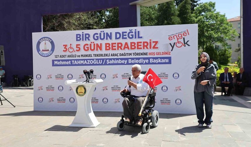 Şahinbey Belediyesi 5 bin engellinin 'eli ayağı' oldu